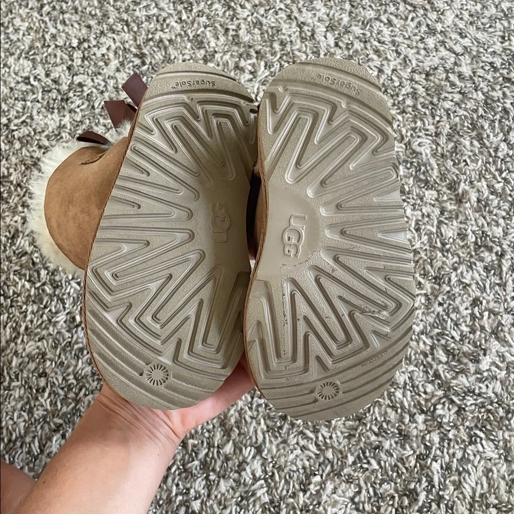 UGG Toddlers' Bailey Bow II Boots Chestnut Brown size 9T